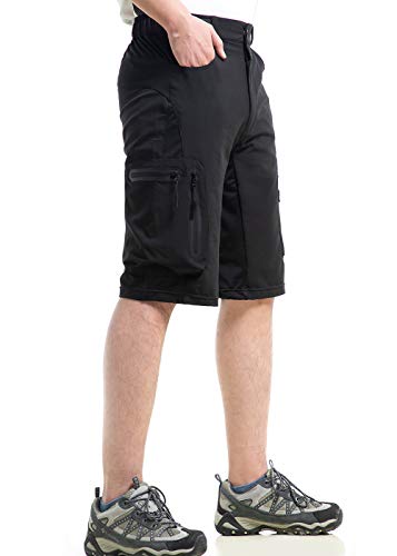 Señores ALLY deportes al aire libre, ocio Wasserabweisend Pantalones cortos, MTB-Kurzschlüsse, negro