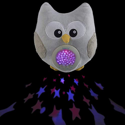 Sensor Activado Por el llanto Del Bebé Peluche para Bebé Búho -Máquina de Ruido Blanco–Luz quitamiedos Infantil–Regalo para Bebé Niña-Regalo de Baby Shower-Calmante del Sueño–Regalo para Recién Nacido