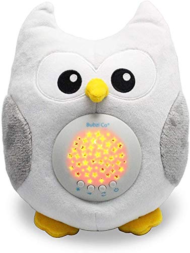 Sensor Activado Por el llanto Del Bebé Peluche para Bebé Búho -Máquina de Ruido Blanco–Luz quitamiedos Infantil–Regalo para Bebé Niña-Regalo de Baby Shower-Calmante del Sueño–Regalo para Recién Nacido