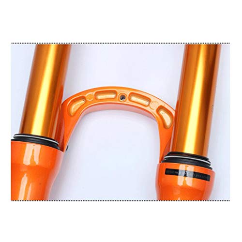 Sentarse ZZQ- MTB Horquilla De Suspensión Duraderas Bicicleta Horquilla Delantera Estructura Fuerte Horquilla De Aire De Mojadura Accesorios De Bicicleta 26/27.5/29 Pulgadas