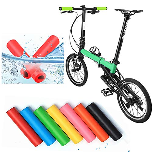 Senteen Puños Bicicleta, 7 Pares Puños Manillar Antideslizantes Manillar Apretones Suave Handlebar Grips Multifunción Impermeable Accesorios De Bicicleta, para Bicicleta De Carretera y Plegable