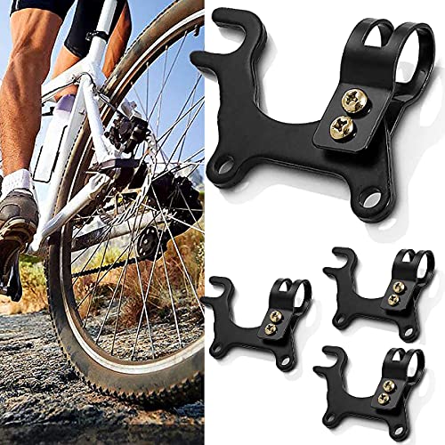 Senteen Soporte De Freno De Disco De Bicicleta, 4pcs Freno De Disco Delantero Universal Componentes Bicicleta Carretera Metal Soporte De Freno De Disco, Negro De 22 Mm para Bicicleta De Carretera MTB