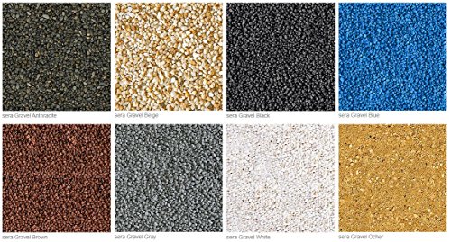 sera Gravel Anthracite 1-3 mm 3000 ml - Grava Natural Color Antracita (Ø 1-3 mm) para Todos los acuarios de Agua Dulce y Salada