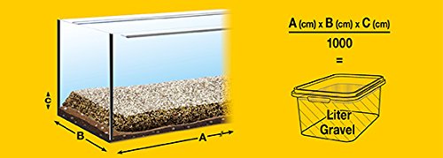 sera Gravel Anthracite 1-3 mm 3000 ml - Grava Natural Color Antracita (Ø 1-3 mm) para Todos los acuarios de Agua Dulce y Salada