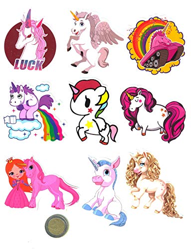 SetProducts  Top Pegatinas! Juego de 30 Pegatinas de Unicornio Unicorns Vinilos - No Vulgares - Fashion, Estilo, Bomba - Personalización Portátil, Equipaje, Motocicleta, Bicicleta, Moto.