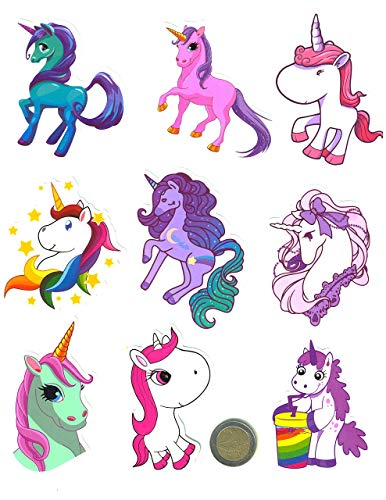 SetProducts  Top Pegatinas! Juego de 30 Pegatinas de Unicornio Unicorns Vinilos - No Vulgares - Fashion, Estilo, Bomba - Personalización Portátil, Equipaje, Motocicleta, Bicicleta, Moto.