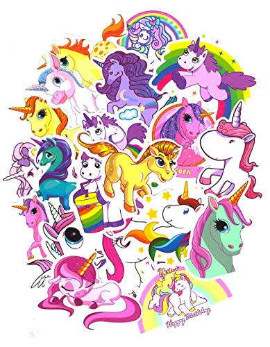 SetProducts  Top Pegatinas! Juego de 30 Pegatinas de Unicornio Unicorns Vinilos - No Vulgares - Fashion, Estilo, Bomba - Personalización Portátil, Equipaje, Motocicleta, Bicicleta, Moto.