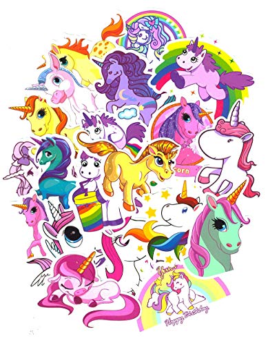 SetProducts  Top Pegatinas! Juego de 30 Pegatinas de Unicornio Unicorns Vinilos - No Vulgares - Fashion, Estilo, Bomba - Personalización Portátil, Equipaje, Motocicleta, Bicicleta, Moto.