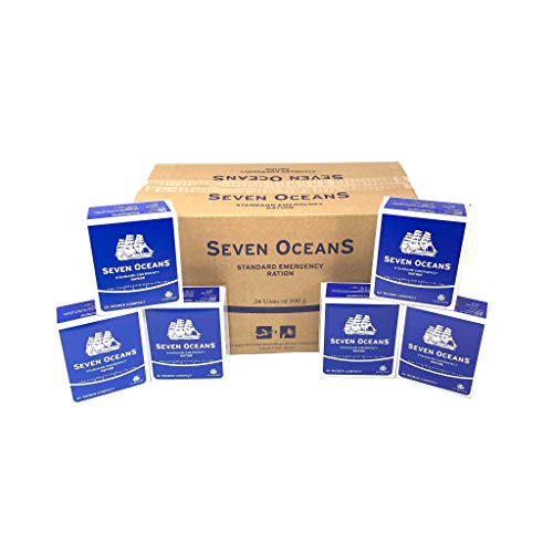 Seven Oceans 2 Meses de superviviencia Food Pack 24 x 500 g Long Life Biscuit rations