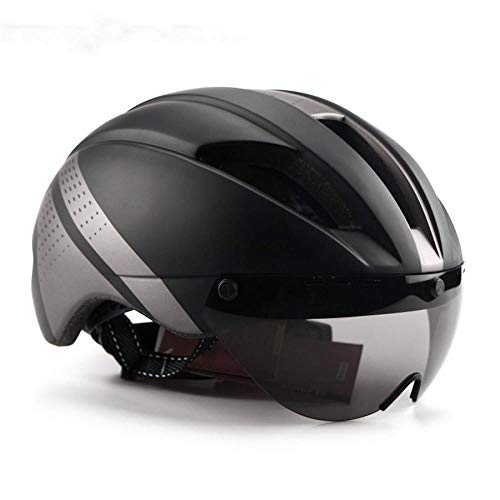 SFBBBO Casco Bicicleta Casco de Bicicleta Casco de Ciclismo Carretera MTB Montaña Triatlón Casco de Bicicleta Hombres Carrera Contrarreloj Casco de Bicicleta l 2 Lentes