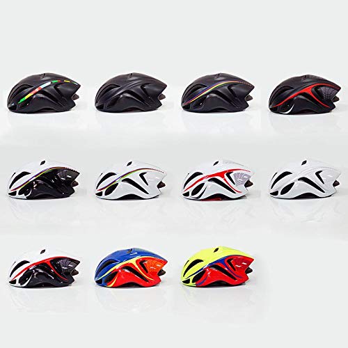 SFBBBO Casco Bicicleta Casco de Ciclismo Contrarreloj Cascos de Bicicleta de Carretera Protector de Carrera MTB Cascos de Bicicleta Bicicleta color9