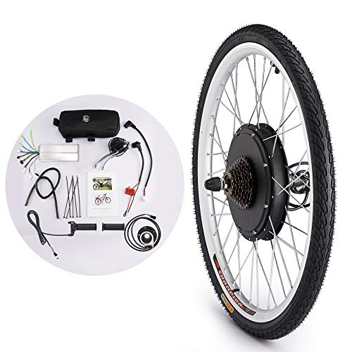 Sfeomi Kit de Conversión de Bicicleta Eléctrica 36V 500W Kit de Conversión de Bicicleta Electric Bike Conversion Kit con Controlador de Modo Dual (para Rueda Trasera)