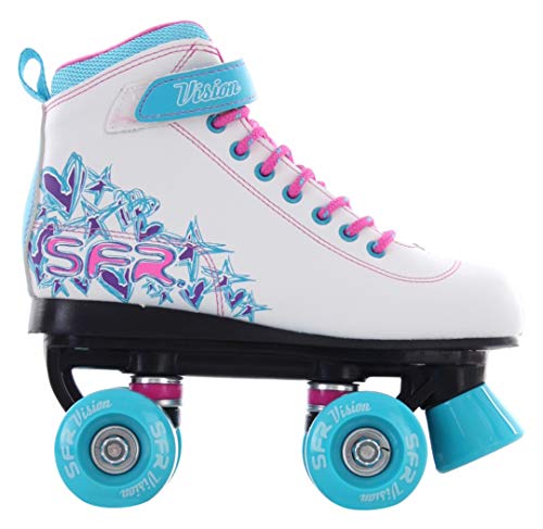 SFR Vision II Patines, Unisex niños, White/Blue, 32