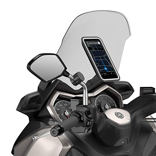 Shapeheart - Soporte Movil Magnético fijo para Espejo de moto y scooter, Talla XL, Smartphone hasta 16.5 cm