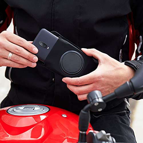 Shapeheart - Soporte Movil Magnético fijo para Espejo de moto y scooter, Talla XL, Smartphone hasta 16.5 cm