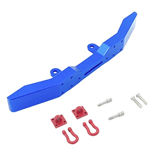 sharprepublic 1/16 RC Parachoques Delantero y Gancho de Remolque Gancho de cabrestante para modificación de Buggy Modelo WPL C14 Fy C24 - Azul