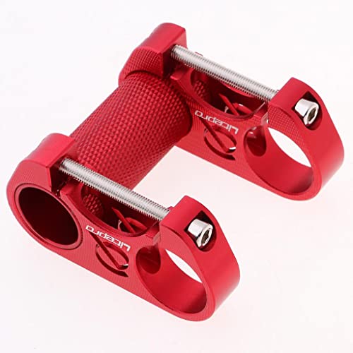 sharprepublic Vástago de 25,4 Vástago de Bicicleta de Montaña de 90 Mm Vástago de Manillar Corto para La Mayoría de Bicicletas, Bicicletas de Carretera, MTB, BMX, E - Rojo
