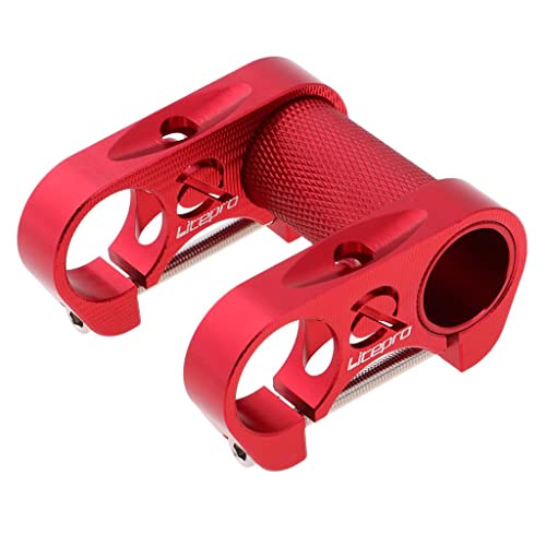 sharprepublic Vástago de 25,4 Vástago de Bicicleta de Montaña de 90 Mm Vástago de Manillar Corto para La Mayoría de Bicicletas, Bicicletas de Carretera, MTB, BMX, E - Rojo