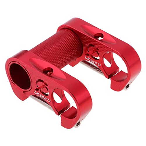 sharprepublic Vástago de 25,4 Vástago de Bicicleta de Montaña de 90 Mm Vástago de Manillar Corto para La Mayoría de Bicicletas, Bicicletas de Carretera, MTB, BMX, E - Rojo