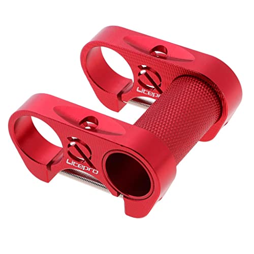 sharprepublic Vástago de 25,4 Vástago de Bicicleta de Montaña de 90 Mm Vástago de Manillar Corto para La Mayoría de Bicicletas, Bicicletas de Carretera, MTB, BMX, E - Rojo