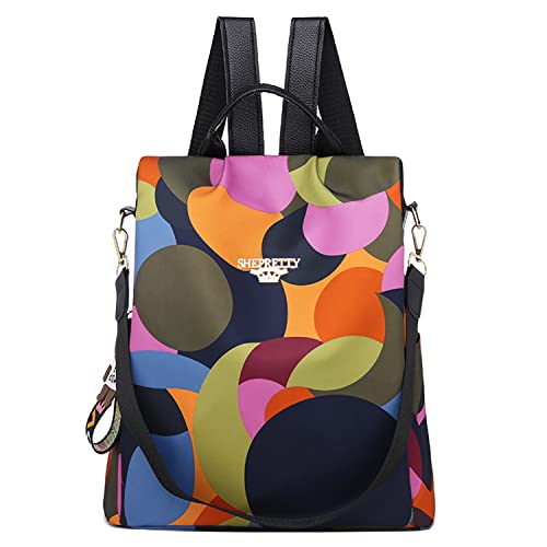 shepretty Mochila Oxford antirrobo Impermeable para Mujer, AL911 Colorear