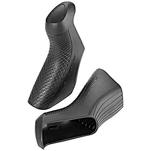 SHIMANO 0C898010 - Gomas de maneta, Única, Negro, Unisex