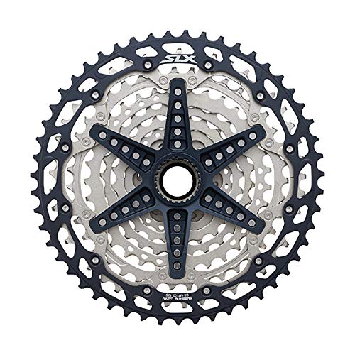 SHIMANO 12V.10/45 SLX Cassette Ciclismo, Adultos Unisex, Multicolor(Multicolor), 10/45