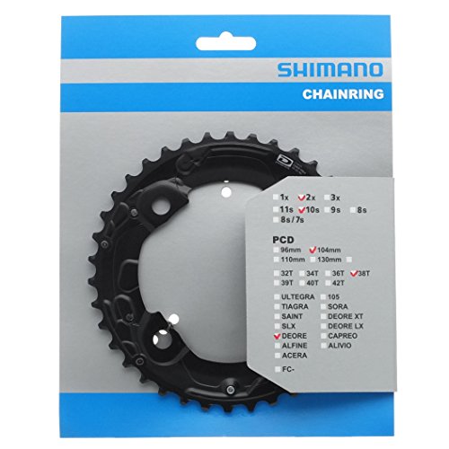 Shimano 1P098020 - Plato M615 Doble 10V., 38 D 38/26