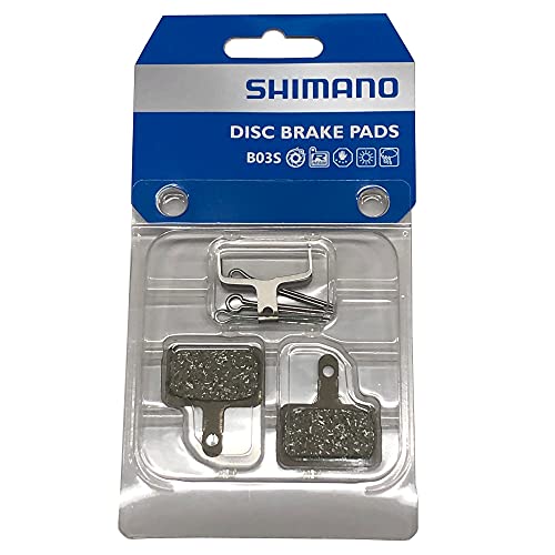 SHIMANO 2 Pastillas de Freno B03S de Resina BR-M MT-200/400/410/M-445, Embalaje Original - 1 PAR, Marrón