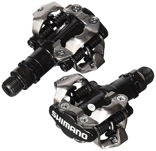 SHIMANO 3E4-4AC - Pedales SPD para Bicicleta, 380 g, Color Negro y Plateado