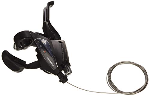 Shimano 5384 Rapid-Fire - Palanca de cambios y freno para bicicleta (3 velocidades con indicador de marcha), color negro