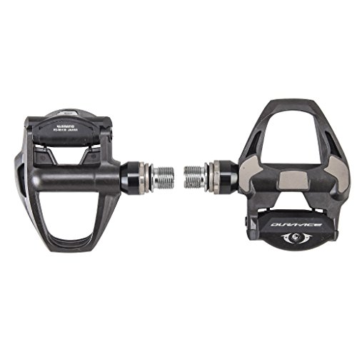 SHIMANO 9100 Pedales de Carretera, Unisex Adulto, Negro, Talla Única