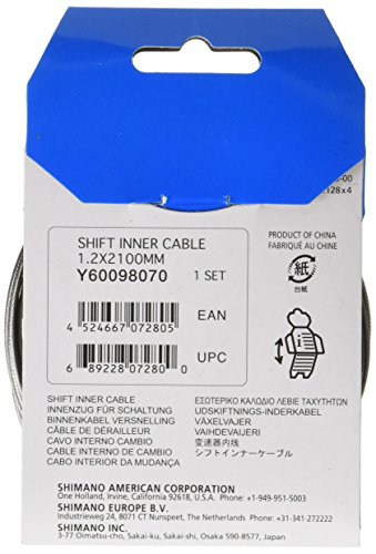 Shimano Cable Standard para cambios, 1.2 x 2100 mm