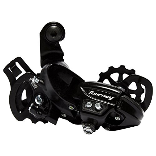 SHIMANO Cambio Trasero Tourney TY300 6/7V, con Pata, Unisex Adulto, Negro