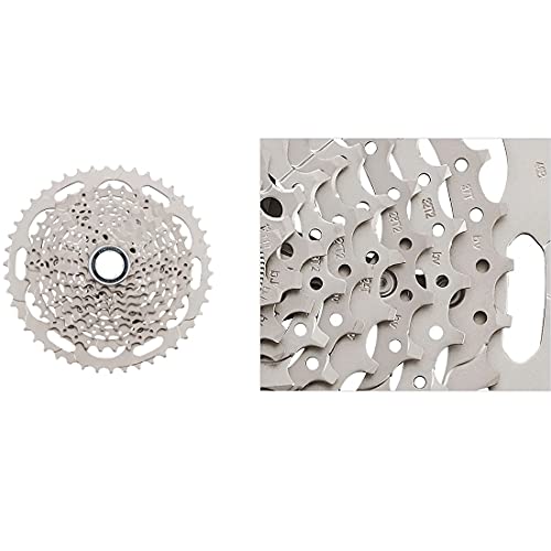 SHIMANO CS-M4100 Cassette, Unisex Adulto, Plata, Talla única