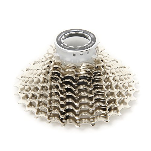 Shimano CSHG500100228 Deore - Cassette de Piñones HG, 10 velocidades, Plateado, 12-28T