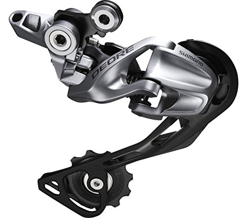 Shimano Deore RD-M610 Deore - Desviador trasero (10 velocidades, SGS, color negro y negro)