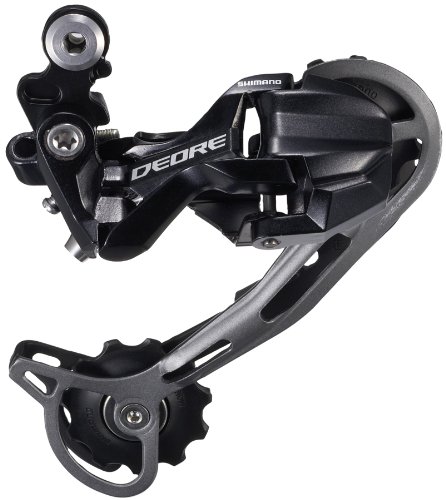 SHIMANO Deore SGS RD-M592 Desviador Trasero (9 velocidades, Jaula Larga, Negro)