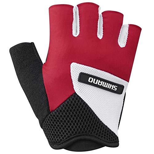 SHIMANO Guantes Cortos SH Airway Roj T-XL, Unisex Adulto