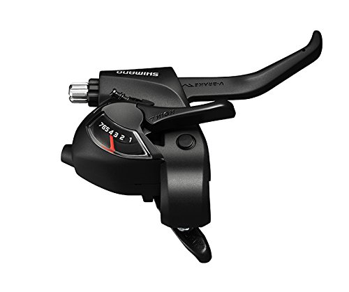 Shimano Mtb Sin Grupo STEF41P7AL - Mandos/Palancas Ef41 V-Brake, 7 x 3 Velocidades , color negro