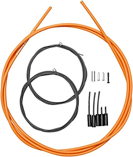 SHIMANO Road - Cables de Cambios y Fundas para Cables de Cambios - Recubierto de polímero Naranja 2019