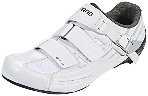Shimano SHRP3NG410SW00, Zapatillas de Ciclismo de Carretera Hombre, Blanco (White), 41 EU