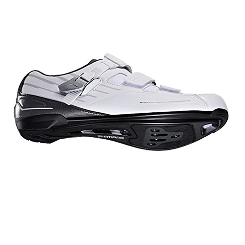 Shimano SHRP3NG430SW00, Zapatillas de Ciclismo de Carretera Hombre, Blanco White, 43 EU