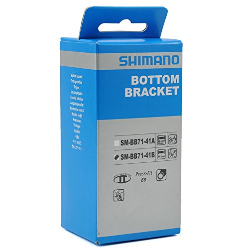 Shimano SM-BB71-41B Road - Eje de pedalier Shimano sistema press-fit, gris