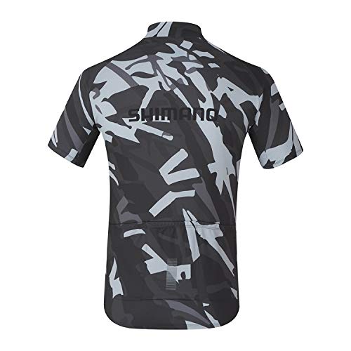 SHIMANO Team - Maillot Manga Corta Hombre - Gris Talla S 2019