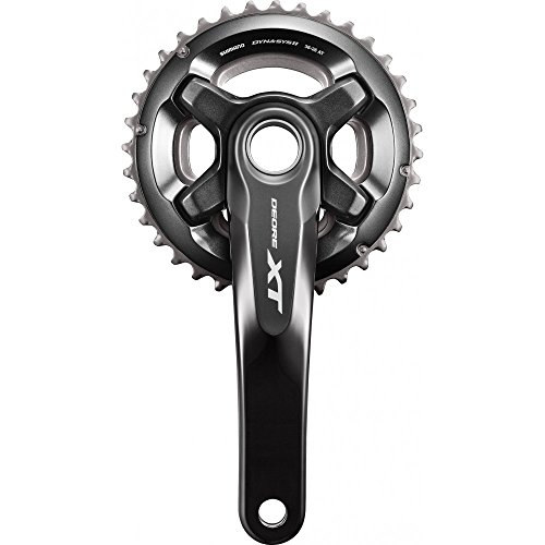 SHIMANO XT 11V 36/26 S/Cazoletas Bielas, Negro, 175 mm