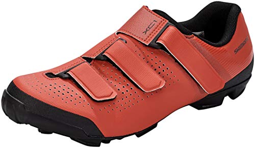 SHIMANO Zapatillas MTB XC100, Unisex Adulto, Rojo, 50 EU