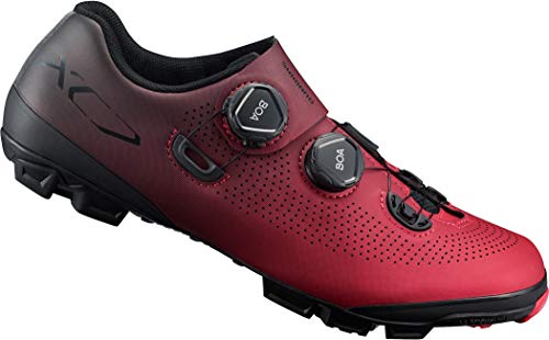 SHIMANO Zapatillas MTB XC701SR, Unisex Adulto, Rojo, 41.5 EU