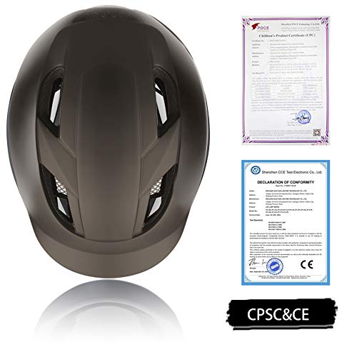 Shinmax Casco Bicicleta,Certificación CE,con luz Trasera LED y Diseño de Cinturón de Seguridad Reflectante,Montar Ski & Snowboard Casco Unisex Cascos Bici Adultos,Cascos Bicicleta Carretera 57-62CM