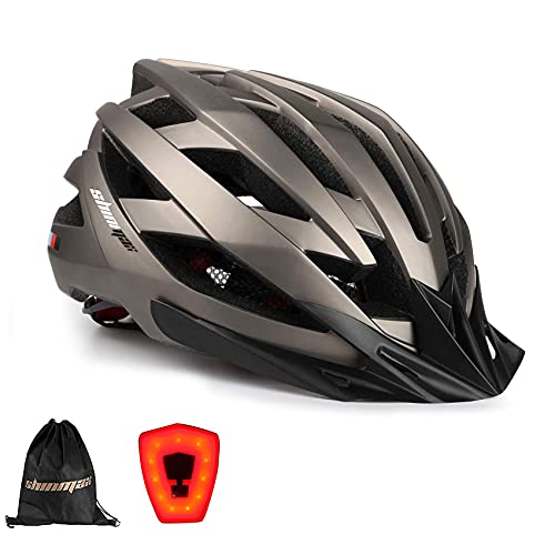 Casco de bicicleta para adultos, ecológico, ligero, integralmente para  adultos, cascos de bicicleta de montaña ajustables certificados con